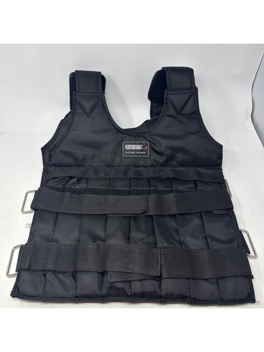 Suteng Sports Black Adjustable Weighted Training Vest